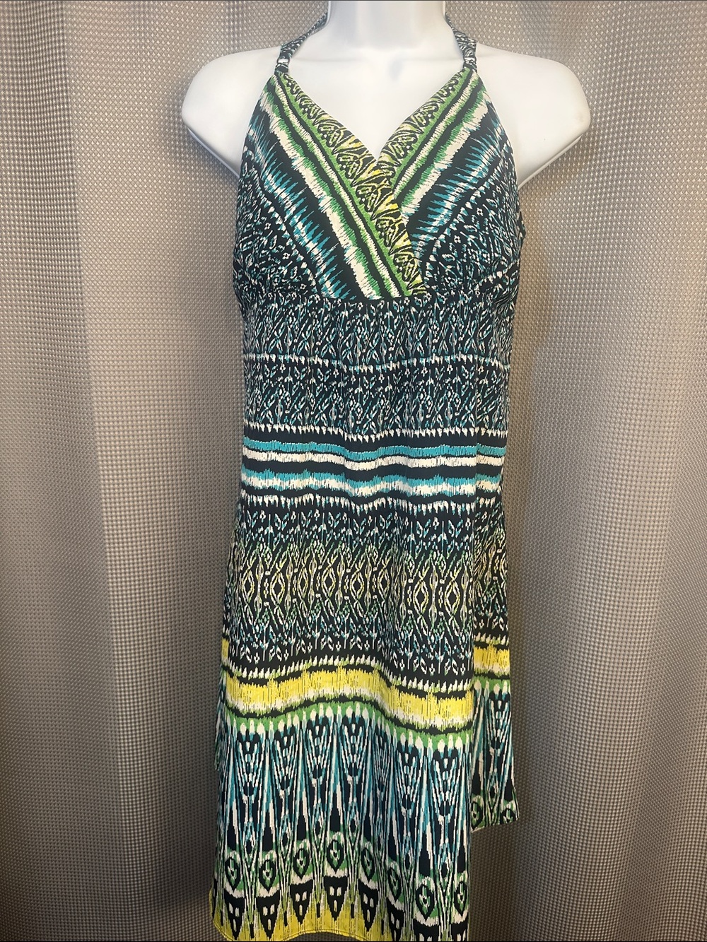 Athleta Multi-Colored Patterned Halter Sundress - Women